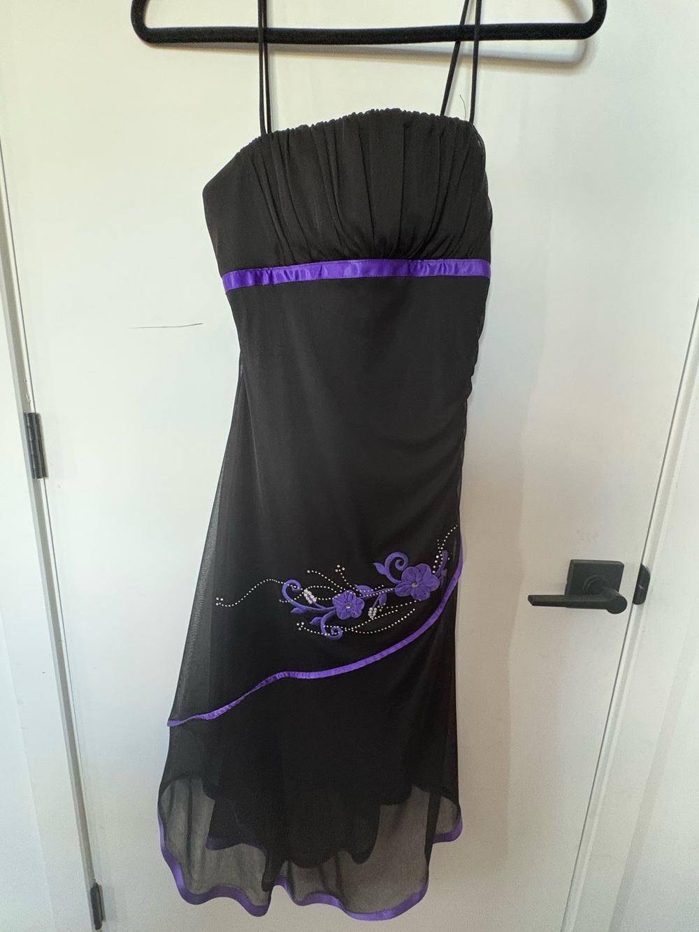 Jessica dress black and Purple